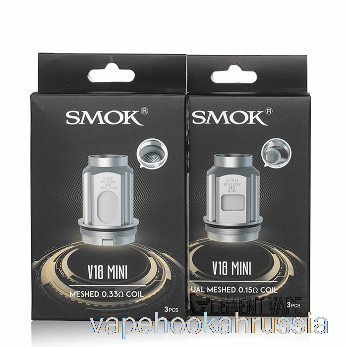 Vape Juice Smok Tfv18 мини-запасные катушки 0,2 Ом мини-сетчатые катушки Tfv18